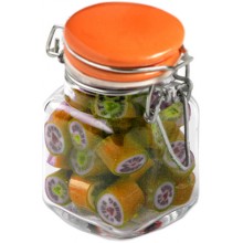 CHRISTMAS ROCK CANDY IN CLIP LOCK JAR 65G